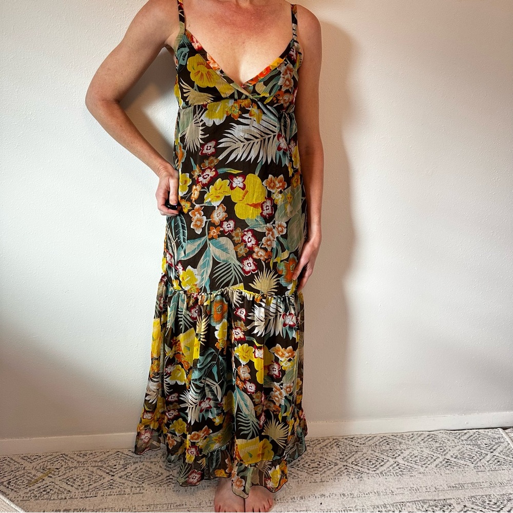 Derek Heart Floral Maxi Dress